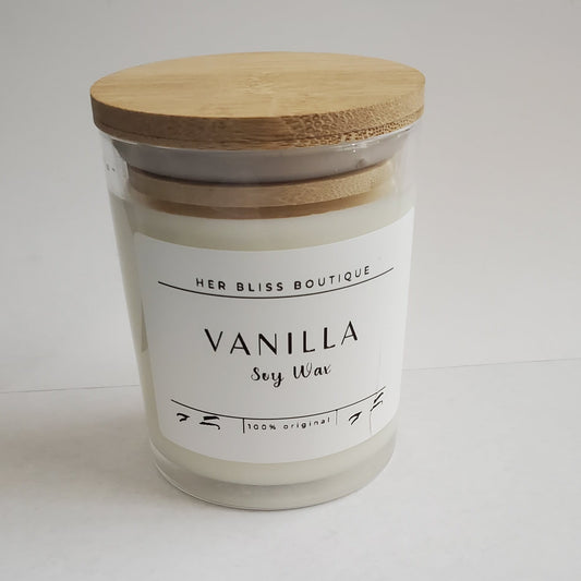 Vanilla Soy Wax Candle | Handmade Soy Candle | Natural Home Fragrance