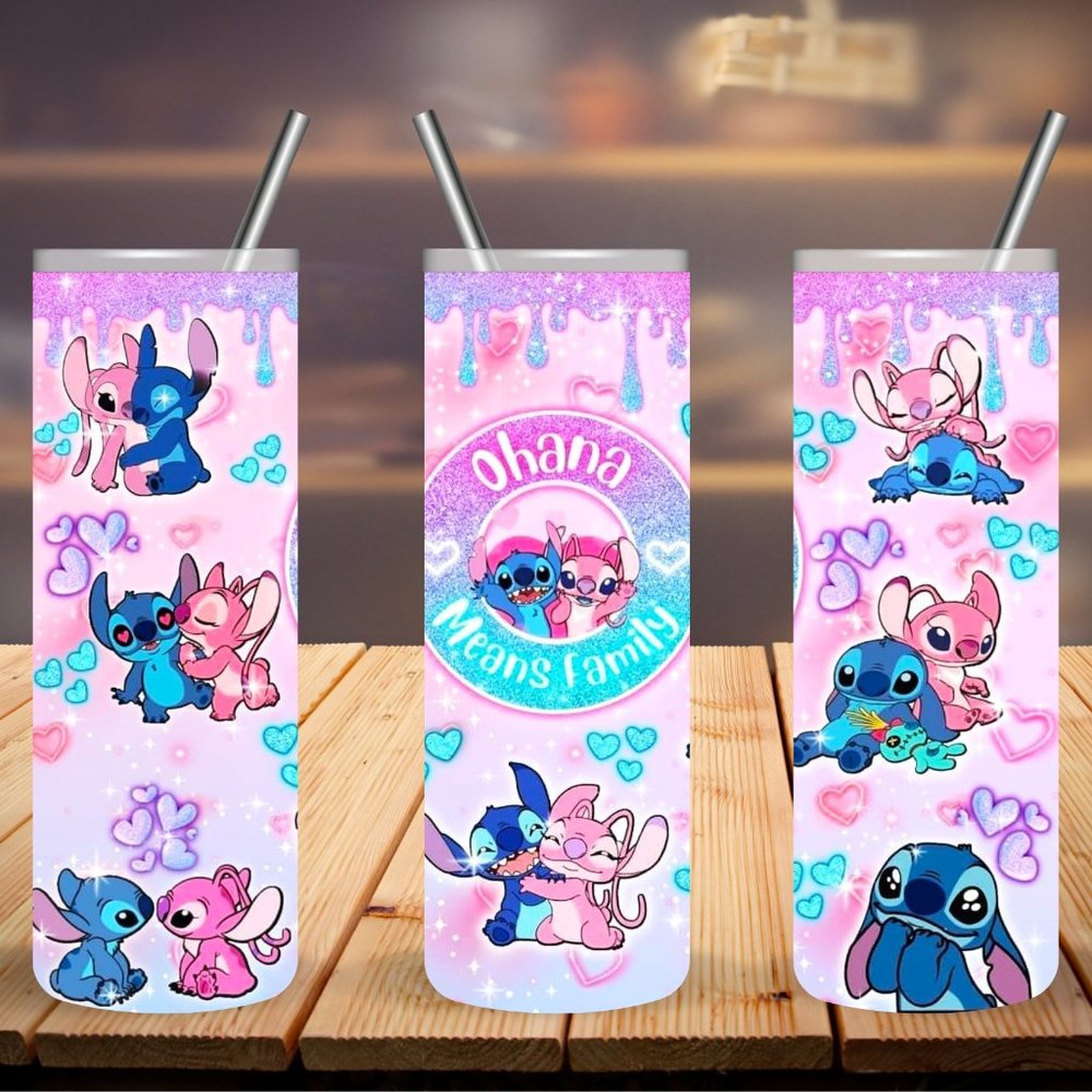 Ohana Means Family 20oz Skinny Tumbler