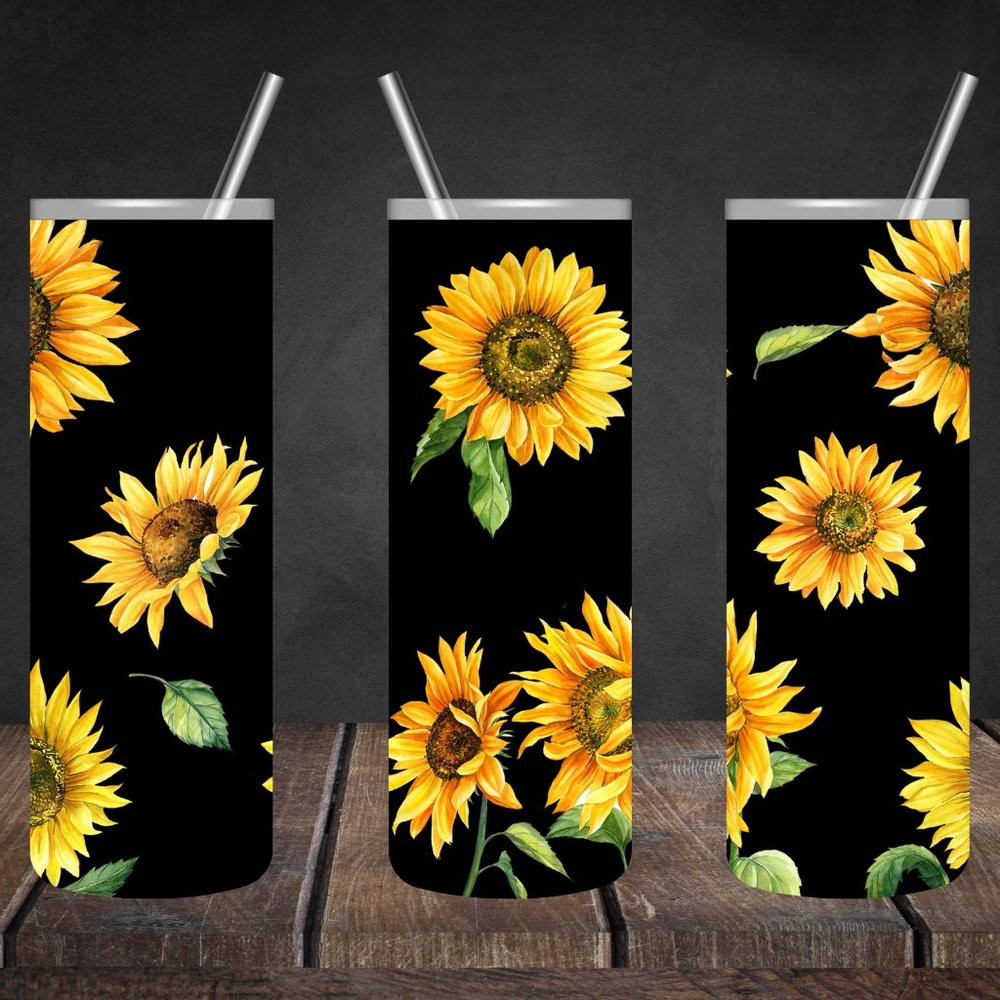 Sunflower 20oz Skinny Tumbler