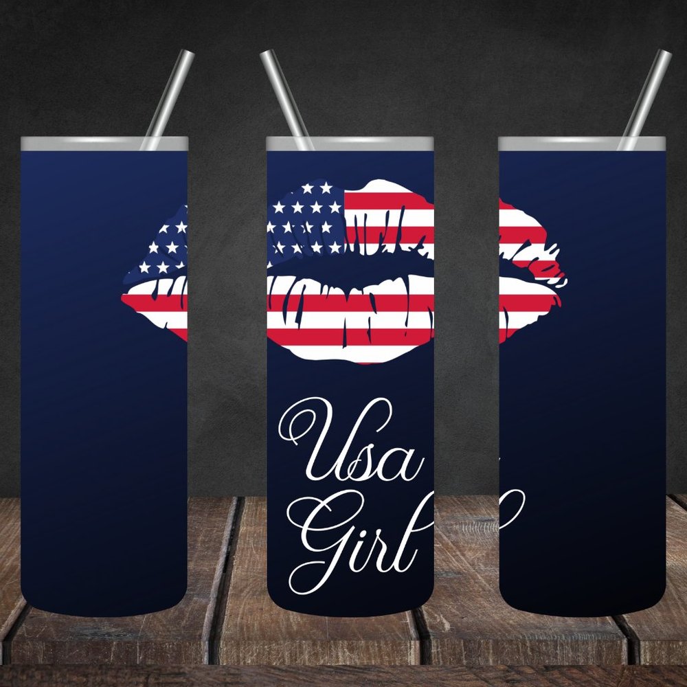 Usa Girl 20oz Skinny Tumbler