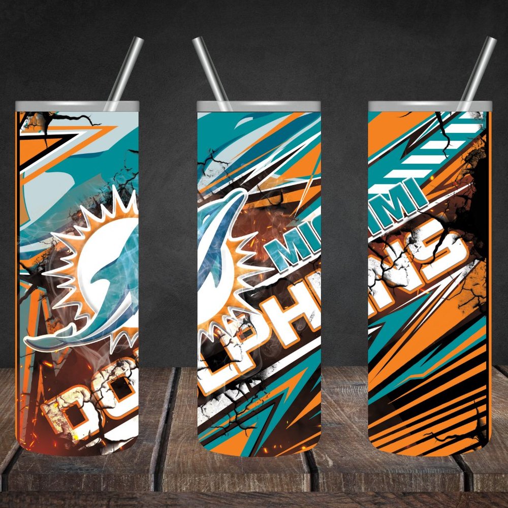 COPY - Miami Dolphins 20oz Skinny Tumbler