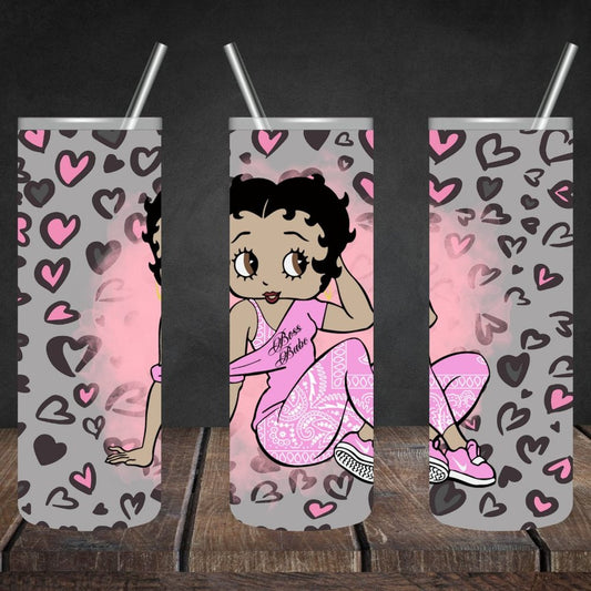 COPY - Betty Boop Boss Babe 20oz Skinny Tumbler