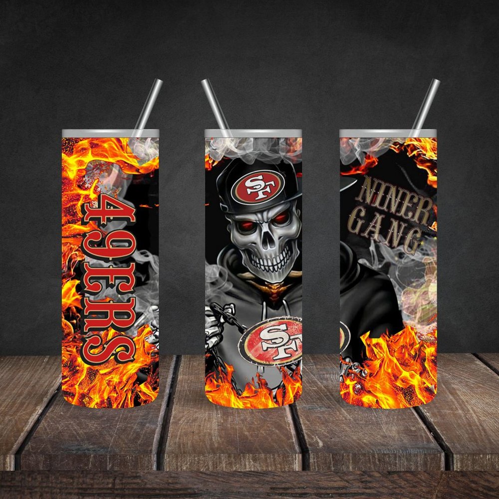 49ERS Stainless Steel  20oz Skinny Tumbler