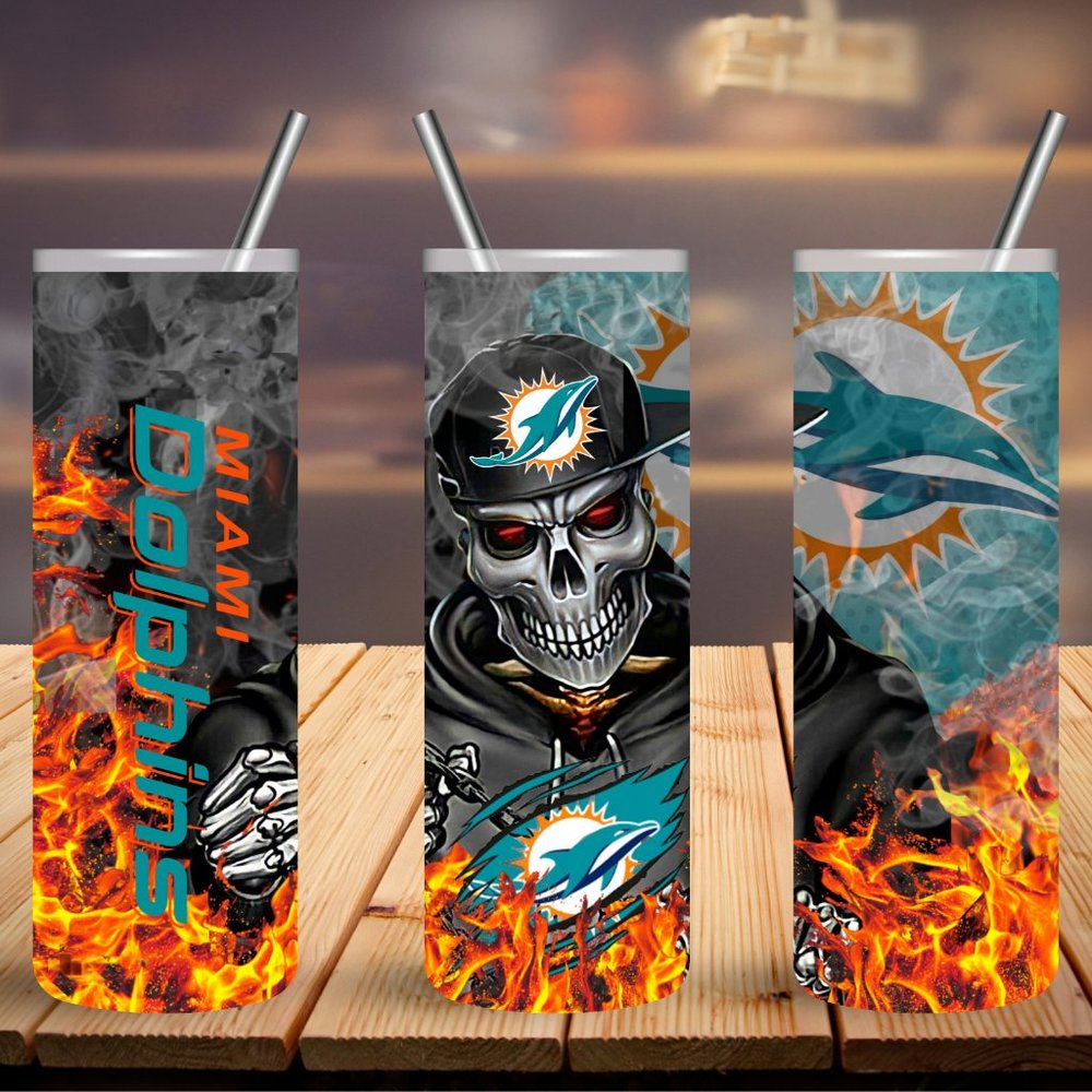 COPY - Miami Dolphins 20 oz Skinny Tumbler