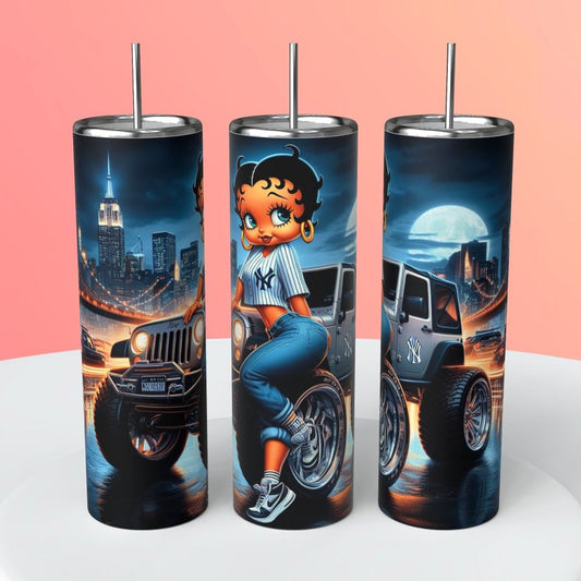 NYC Betty Boop 20oz Skinny Tumbler