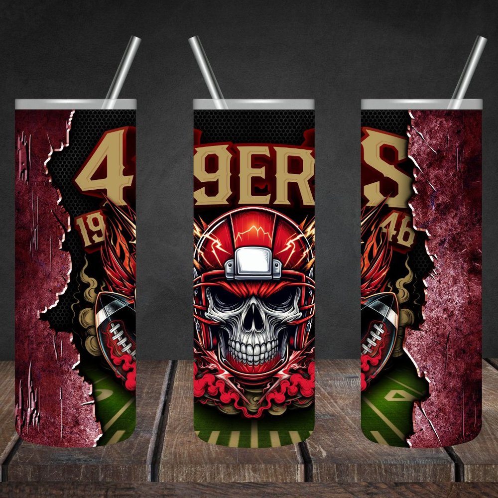 49ERS 20oz Skinny Tumbler