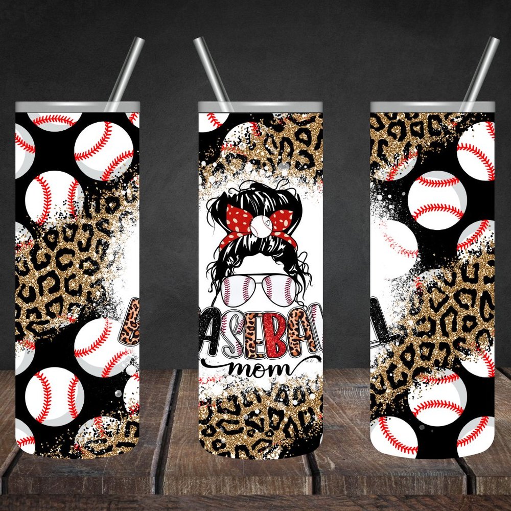 COPY - Baseball Mom 20oz Skinny Tumbler