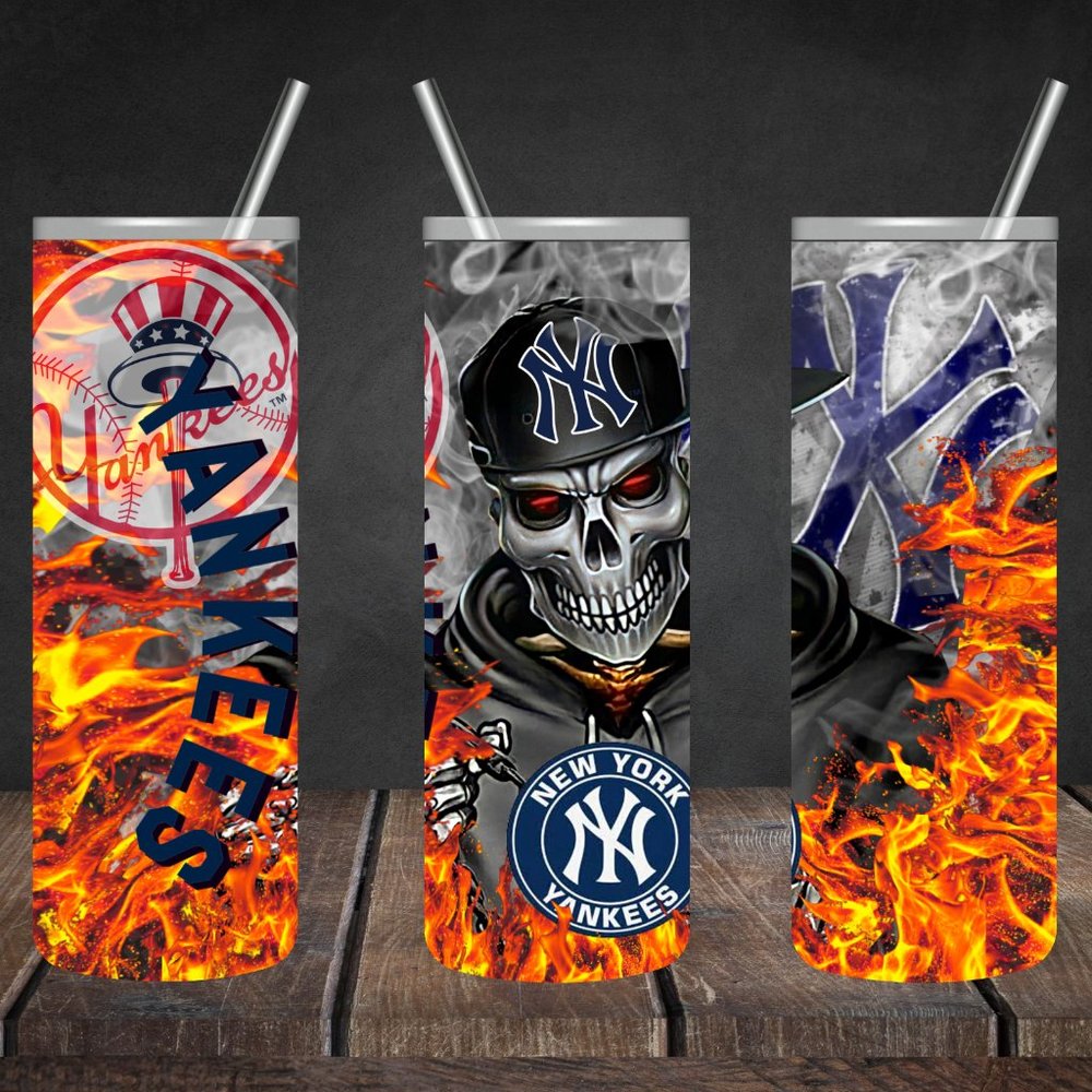 New York Yankees Stainless Steel 20oz Skinny Tumbler